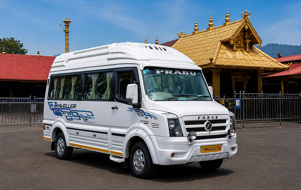 Force Traveller booked for Sabarimala pilgrimage trip
